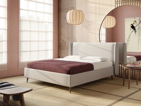 Nadine letto contenitore di design e comfort Italiano in tessuto impermeabile T19