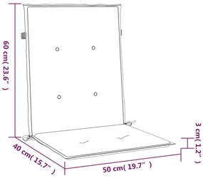 Cuscini per Sedia 4 pz Blu Reale 100x50x3 cm in Tessuto Oxford