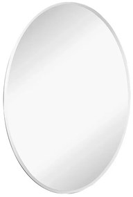 Specchio bagno ovale 45x65 cm reversibile con bisellatura 2,5 cm