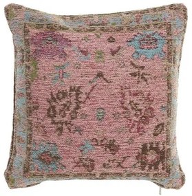 Cuscino DKD Home Decor 8424001832422 Verde Lilla Rosa chiaro Quadrato Arabo 45 x 12 x 45 cm