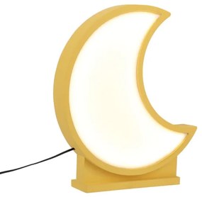 Lampada da scrivania LED per bambini MOON LED/12W/230V gialla