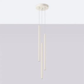 Sollux SL.1515 - Lampadario a sospensione con filo PASTELO 3xG9/8W/230V color crema