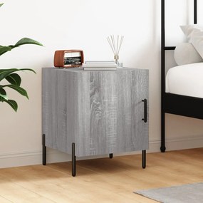 Comodino Grigio Sonoma 40x40x50 Cm İn Legno Multistrato /