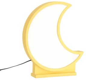 Lampada da scrivania LED per bambini MOON LED/12W/230V gialla