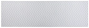 Tappeto bianco e grigio 60 x 200 cm SAIKHEDA Beliani
