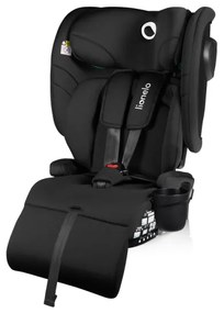 Lionelo - Seggiolino auto pieghevole NELLY i-Size 76-150 cm Nero Carbonio