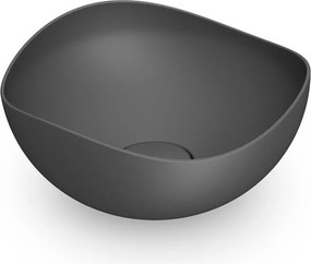Lavabo da appoggio Ohtake ROCA D37.5 irregolare in ceramica grigio