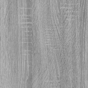 Comodino grigio sonoma 100x35x40 cm in legno multistrato