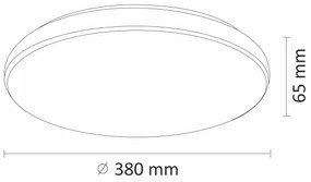 Lampada da soffitto LED dimmerabile DESERT LED/24W/230V con telecomando
