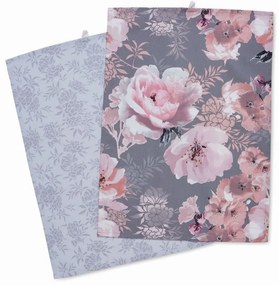 Set di 2 asciugamani in cotone 50x70 cm Dramatic Floral - Catherine Lansfield