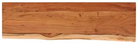 Mensola muro 100x30x2,5cm rettangolare legno acacia bordi vivi