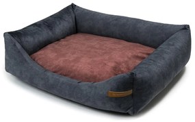 Letto per cani bordeaux-grigio scuro 55x65 cm SoftBED Eco S - Rexproduct