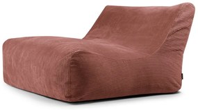 Puof a sacco color mattone con rivestimento in velluto a coste Sofa Lounge – SLOWDOWN