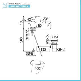 Set miscelatori lavabo bidet e doccia incasso Nobili Blues cromati a risparmio idrico