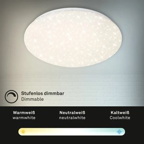 Brilo - Plafoniera LED dimmerabile STARRY SKY LED/22W/230V 3000-6000K + +TC