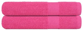 Asciugamani 2 Pz Rosa 100x200 Cm 360 G/m² 100% Cotone /