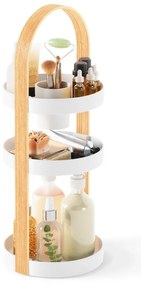 Organizer da bagno in legno in colore bianco e naturale Bellwood - Umbra