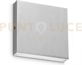 Post-it applique a parete ip65 led 3000k 3w 370 lm acciaio
