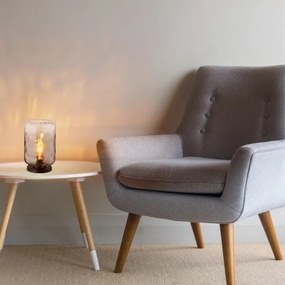 Globo 16046TS - Lampada da tavolo DARINA 1xE27/60W/230V grigio