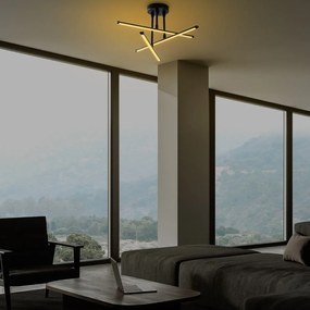 Plafoniera LED nera 26x51 cm Umut – Opviq lights