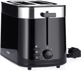 Severin AT 9264 - Tostapane a due fessure 800W/230V acciaio inox/nero