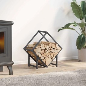 Rastrelliera Per Legna Da Ardere Antracite 50x25x50 Cm /