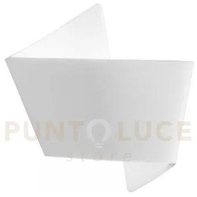 Applique a parete origami bianca 1 luce attacco e27 30,5x12x31cm in...