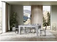 Tavolo da Pranzo Spimbo 160x90 Allungabile fino a 420 cm in Nobilitato Colore: Cemento