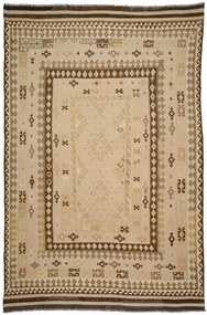 Kilim Tappeto 240 x 360 Beige (Afghanistan) Tessuto A Mano