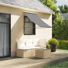 Tenda Da Sole Retrattile Antracite 150x150 Cm Tessuto E Acciaio /