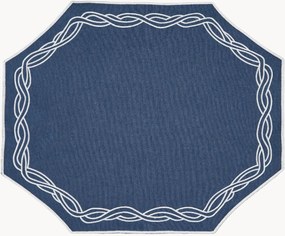 Tovaglietta americana ottagonale con bordo ricamato Corda