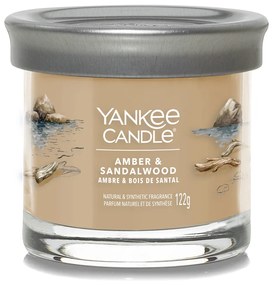 Candela Amber Sandalwood in barattolo medio Yankee Candle