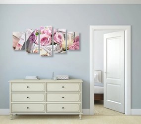 Quadri 5 pezzi – Stile vintage romantico
