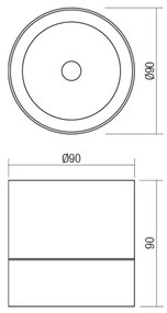 Redo 90626 - Faretto da esterno a LED SHAFT LED/13W/230V IP65, bianco