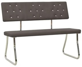 Panca 110 cm Grigio Antracite in Similpelle