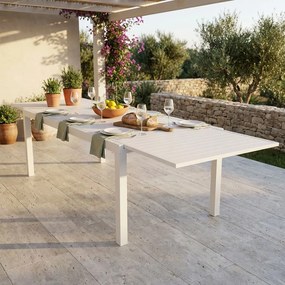 DEXTER - tavolo da giardino allungabile in alluminio da 200 x 100 cm