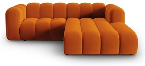 Divano angolare arancione ad angolo destro Lupine - Micadoni Home