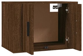 Set Mobili Porta TV 3 pz Rovere Marrone in Legno Multistrato