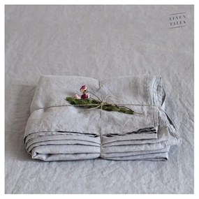 Lenzuolo di lino grigio 260x180 cm Light Grey - Linen Tales