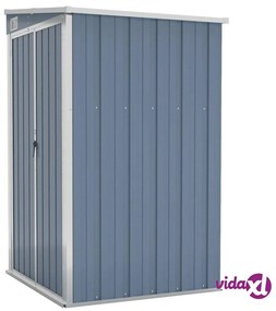 vidaXL Capanno Giardino a Parete Grigio 118x100x178 cm Acciaio Zincato