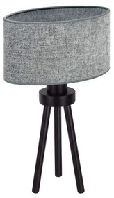 Duolla - Lampada da tavolo OVAL 1xE27/15W/230V diametro 30 cm grigio