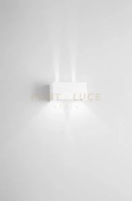 Double cube applique da esterno 20w 1540lm 4000k ip65 bianco 20x10cm