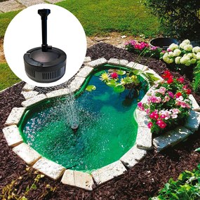 Kit Laghetto Artificiale + Pompa Filtro da Giardino 136x100x34 cm in Polietilene 220 Litri Verde...
