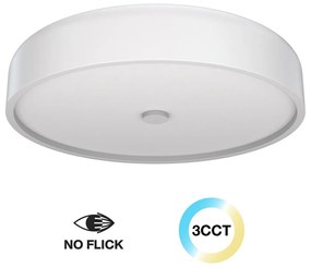 Plafoniera LED Rotonda 36W CCT Ø450mm Bianco