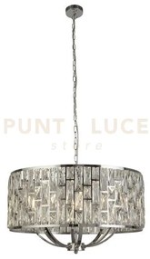 Bijou 8lt pendant - metallo cromato e cristallo