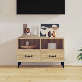 Mobile Per Tv Rovere Sonoma 80x36x50 Cm Legno Multistrato /