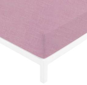 Lenzuolo con angoli matrimoniale melange malva