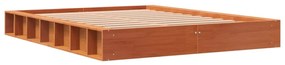 Giroletto marrone cera 135x190 cm in legno massello di pino