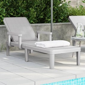 Lettino Prendisole 4 Altezze Regolabili Nero 155,5x57x28 Cm İpp /