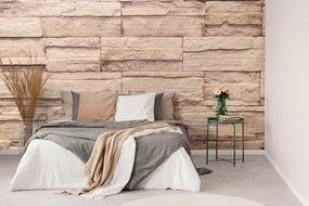 Carta da parati – Pietra Beige Elegante